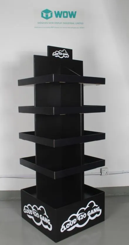 Black All Sides Pallet Cardboard Display